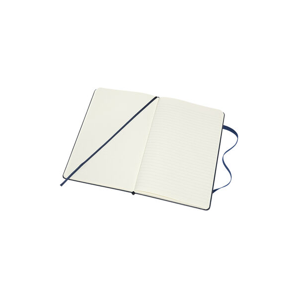 Classic Double Notebook linjert/blank, safirblå, Moleskine